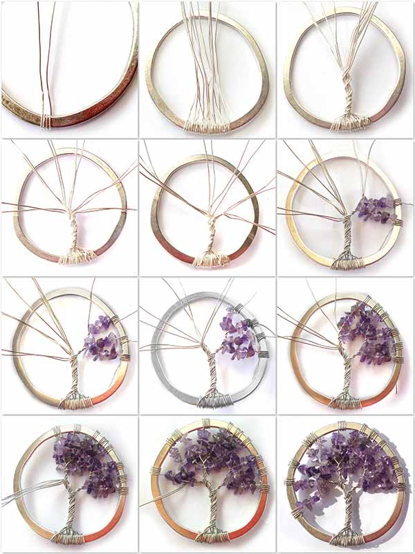 Jewellery Beading Kit Gemstone Tree of Life Pendant Necklace