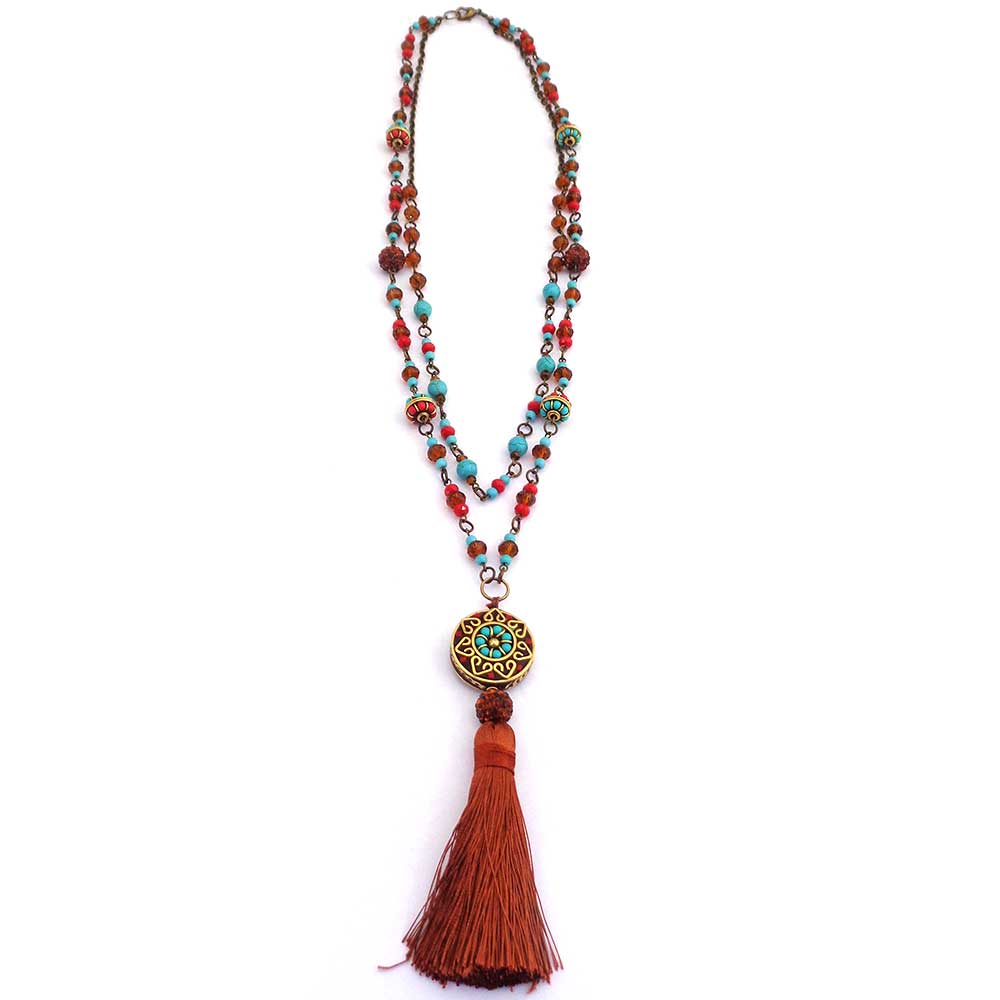Jewellery Beading Kit Boho-Chic Necklace & Earring Set