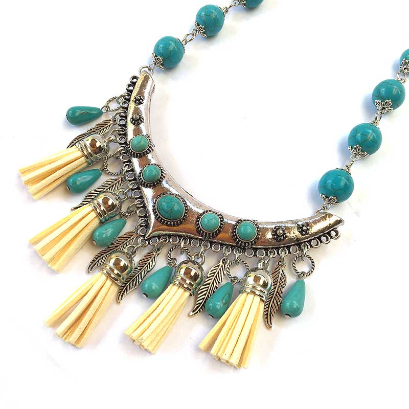 Jewellery Beading Kit Turquoise Bib Necklace