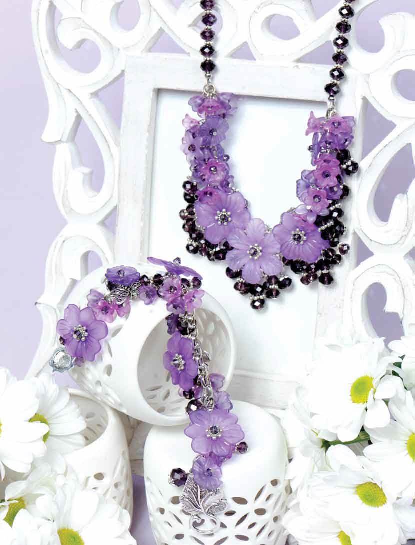 CREATIVE BEADING Spring 2014 Jewellery Beading Kit Earring Dreaming of Flowers