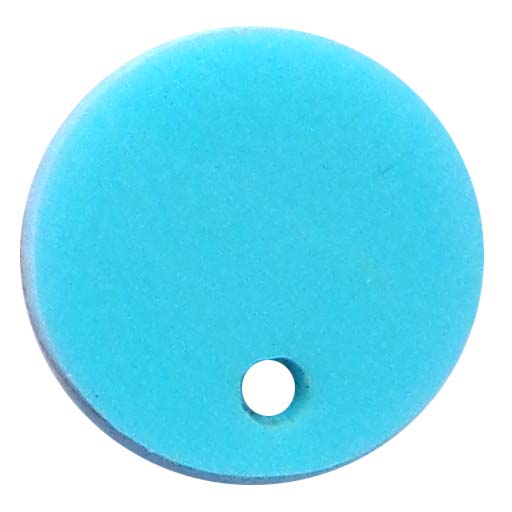 Jewellery Components Laser Cut Acrylic Circle w/Hole 15mm (1) Opaque Turquoise