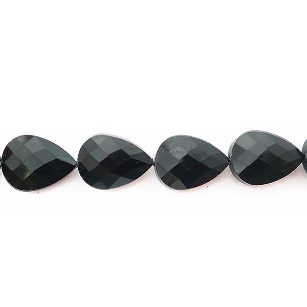 Imperial Crystal Bead Teardrop Flat 18x14x9mm (11) Black