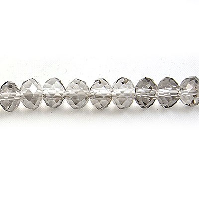 Imperial Crystal Bead Rondelle 4x6mm (95) Black Diamond