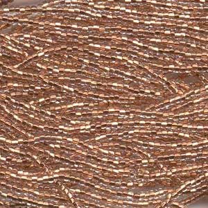 Czech Seed Beads Mini Hank Size 8/0 - Copper Lined Crystal