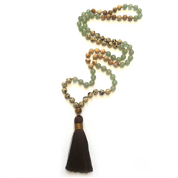 Jewellery Beading Kit Hand Knotted Tassel Necklace - Earth