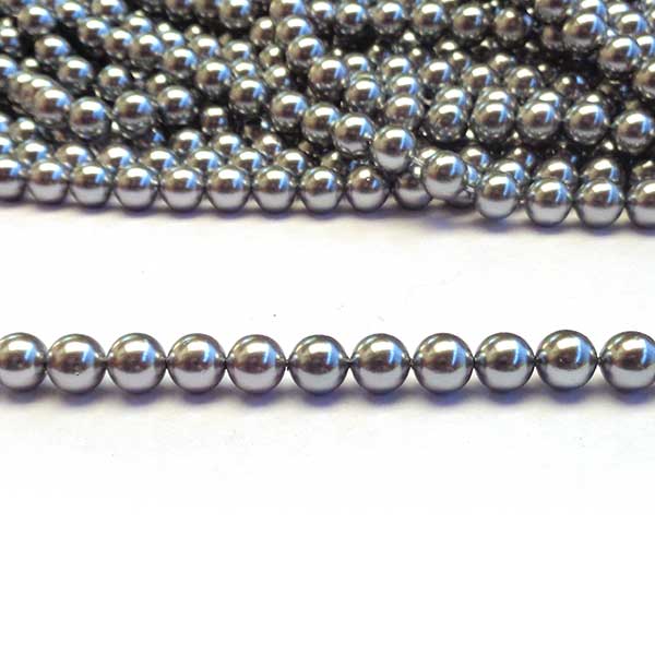South Sea Shell Pearl Beads 6mm (65) Grey