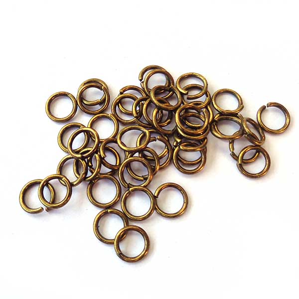 Jump Rings Alloy Metal 10mm x 1.5mm (190) Antique Bronze