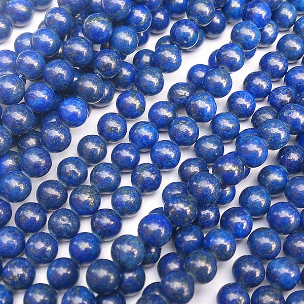 Lapis Lazuli Beads GRADE A Round 6mm - 1 Strand - 63 Beads