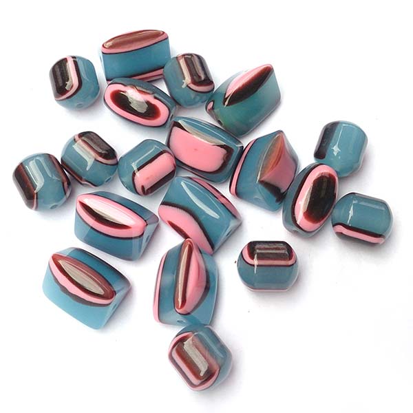 Acrylic Resin Beads Chunky Beads Pink Blue