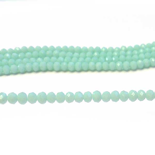 Imperial Crystal Bead Rondelle 3x4mm (145) Opaque Light Blue