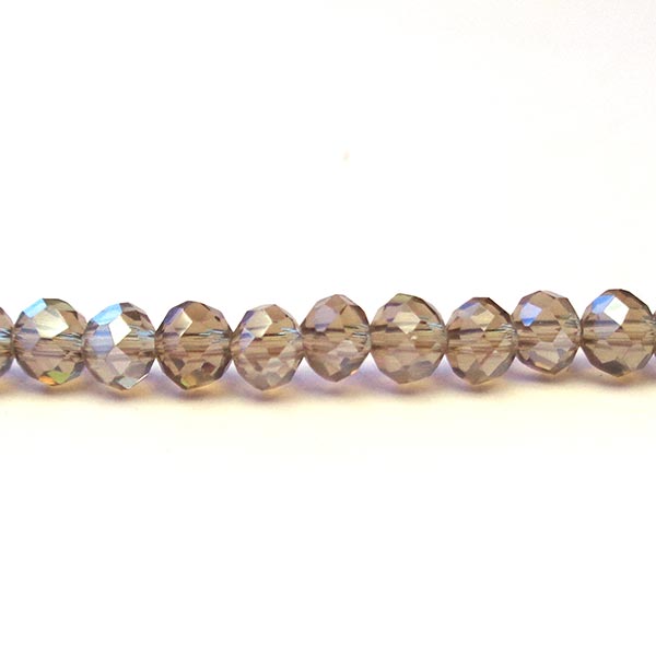 Imperial Crystal Bead Rondelle 3x4mm (145) Light Grey Pearl Luster