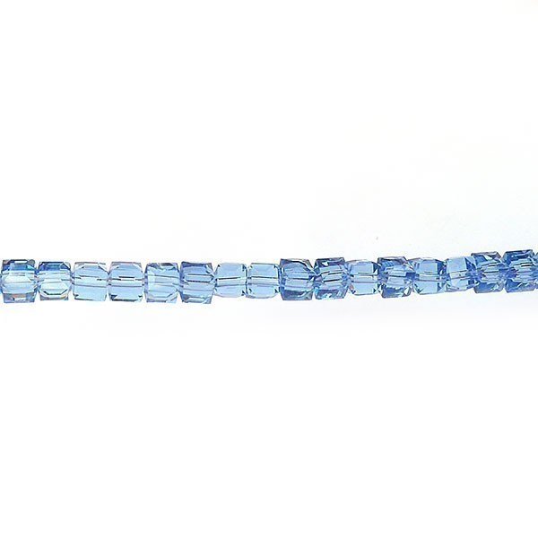 Imperial Crystal Bead Cube 6x6x6mm (95) Light Sapphire