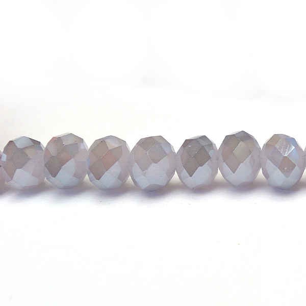 Imperial Crystal Bead Rondelle 4x6mm (95) Electroplated Vintage Lilac