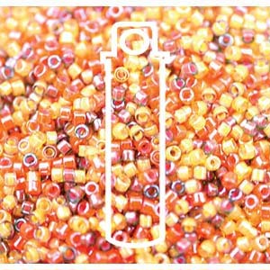 Japanese Miyuki Delica Seed Beads 11/0 Tube (7.2 Gm) Luminous Mix 3
