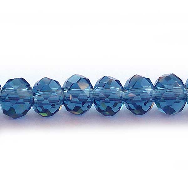 Imperial Crystal Bead Rondelle 4x6mm (95) Montana Blue