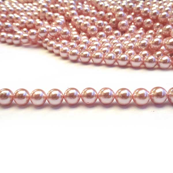 South Sea Shell Pearl Beads 6mm (65) Pink
