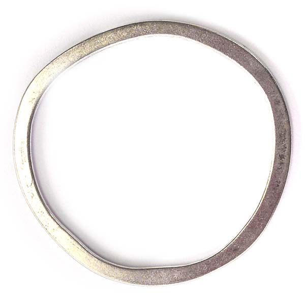 Cast Metal Pendant Hoop Ring Distorted 51x49x2mm (1) Antique Silver