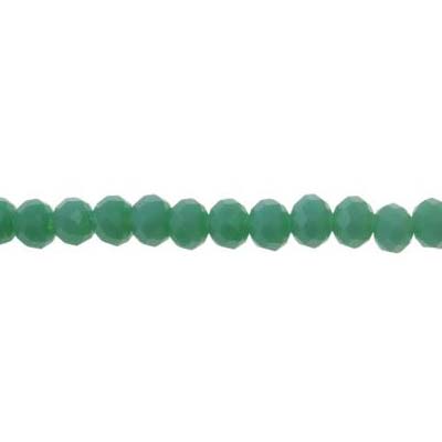 Imperial Crystal Bead Rondelle 4x6mm (95) Opaque Turquoise Green