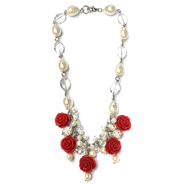 Jewellery Beading Kit Vintage Flower Necklace