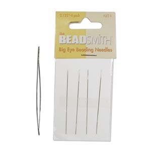 BEADSMITH Big Eye Beading Needles (4) 5cm