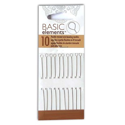 BEADSMITH Twisted Wire Beading Needles (10)  0.24MM Fine