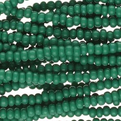Czech Seed Beads Hanks 11/0 Opaque Forest Green SB11-53240