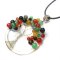 Jewellery Beading Kit Gemstone Tree of Life Pendant Necklace - Agate