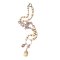 Jewellery Beading Kit Gemstone Long Necklace Rose Quartz & White Howlite Buddha