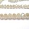Imperial Crystal Bead Rondelle 6x8mm (68) Electroplated Vintage Eggshell