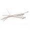 Head Pins With Ball Brass 38x0.7mm, 2mm Ball (100) Silver Bright