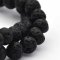 Lava Beads Round 8mm (45) Black