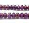 Imperial Crystal Bead Rondelle 8x10mm (70) Metallic Purple