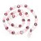 Pearl Cultured Baroque Freshwater Coloured 6mm - 1 strand - 001 Pink, Burgundy & White