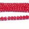 Imperial Crystal Bead Rondelle 3x4mm (120) Opaque Red Bright