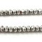 Imperial Crystal Bead Rondelle 4x6mm (85) Metallic Electroplated Silver