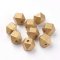 Wooden Beads Hexagon 12mm Painted (20) Gold