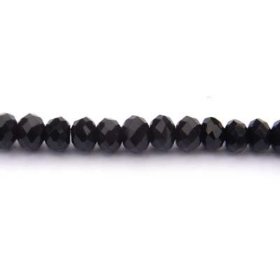 Imperial Crystal Bead Rondelle 3x4mm (95) Black