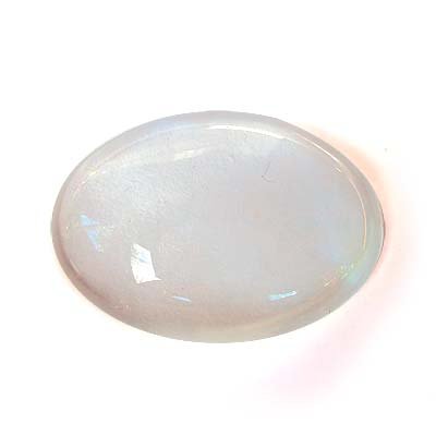 Clear Glass Cabochon Oval (10) 25/18mm