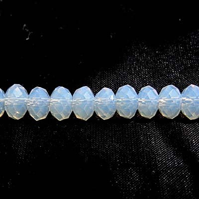Imperial Crystal Bead Rondelle 4x6mm (85) Opal White
