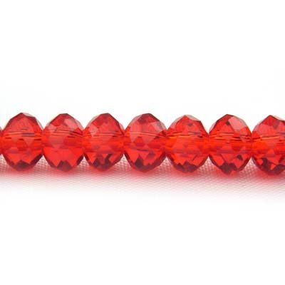 Imperial Crystal Bead Rondelle 6x8mm (68) Red