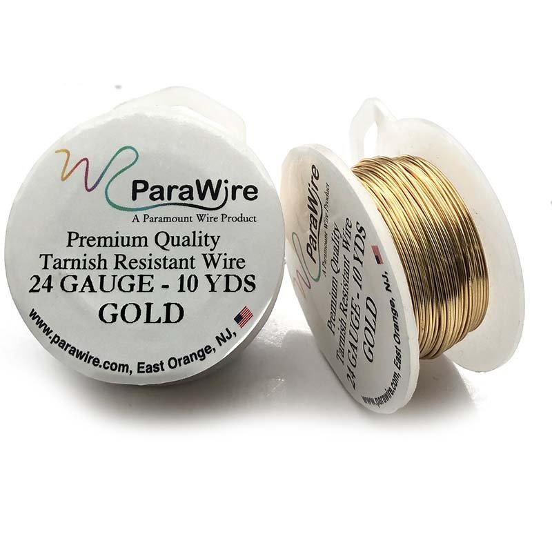 Parawire Non Tarnish Gold 24GA 10 Yards - 9.1 Metres