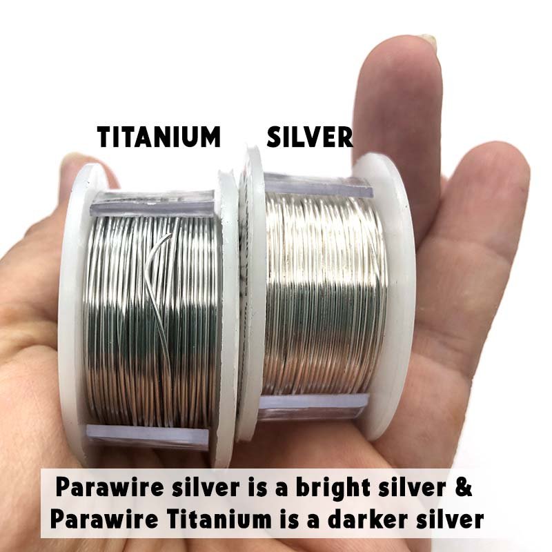 Parawire Non Tarnish Silver 24GA 10 Yards - 9.1 Metres