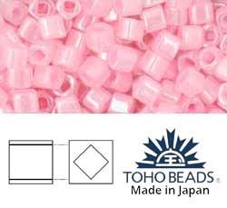 Japanese Toho Seed Beads 3mm Cube Ceylon Innocent Pink TC-03-145