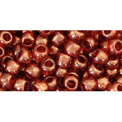 Japanese Toho Seed Beads Tube Round 6/0 Gold-Lustered African Sunset TR-06-329/
