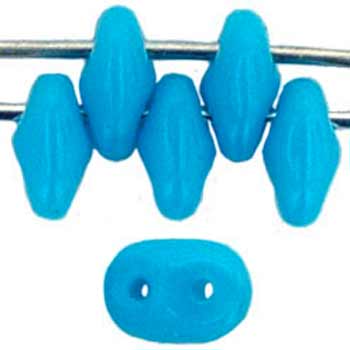 Matubo SuperDuo Seed Bead 2-Hole 5x2mm - Tube - Blue Turquoise 364-25-6303