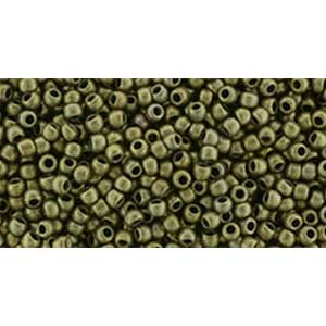 Japanese Toho Seed Beads Tube Round 11/0 Bronze Antique Gold TR-11-225