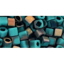 Japanese Toho Seed Beads 4mm Cube HYBRID Apollo - Frosted Turquoise TC-04-Y857F