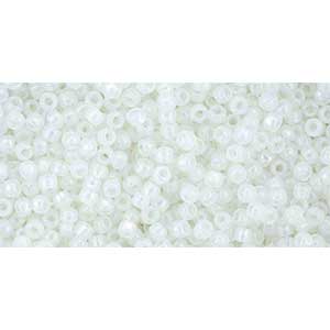 Japanese Toho Seed Beads Tube Round 11/0 HYBRID Luster Snowflake TR-11-Y914