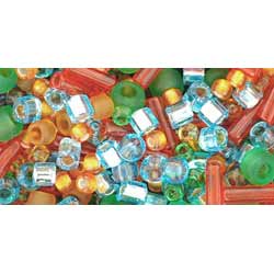 Japanese Toho Seed Beads Mixes Tube Haiku- Orange/Green/Blue Mix TX-01-3228