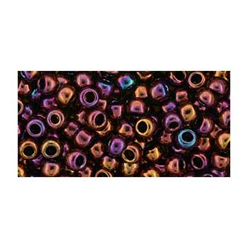 Japanese Toho Seed Beads Tube Round 6/0 Higher-Metallic Amethyst TR-06-502